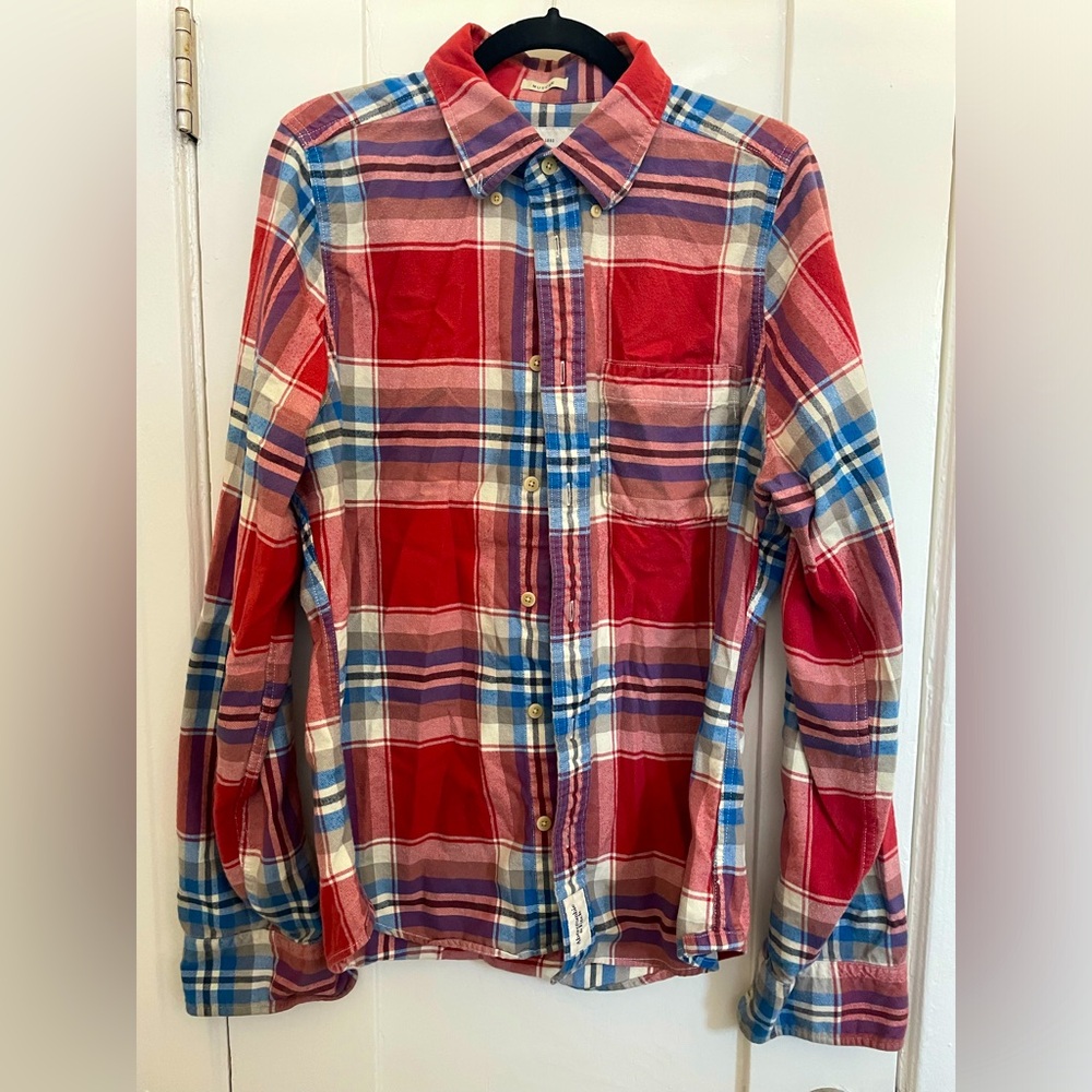Large Abercrombie & Fitch plaid flannel shirt